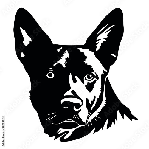 australian cattle dog silhouette