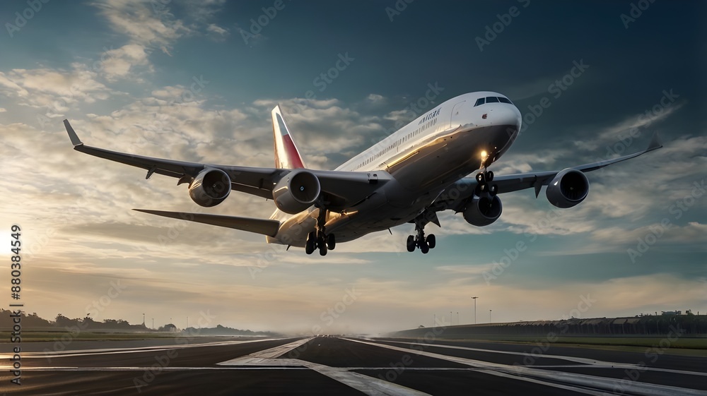 Obraz premium airplane in the sky