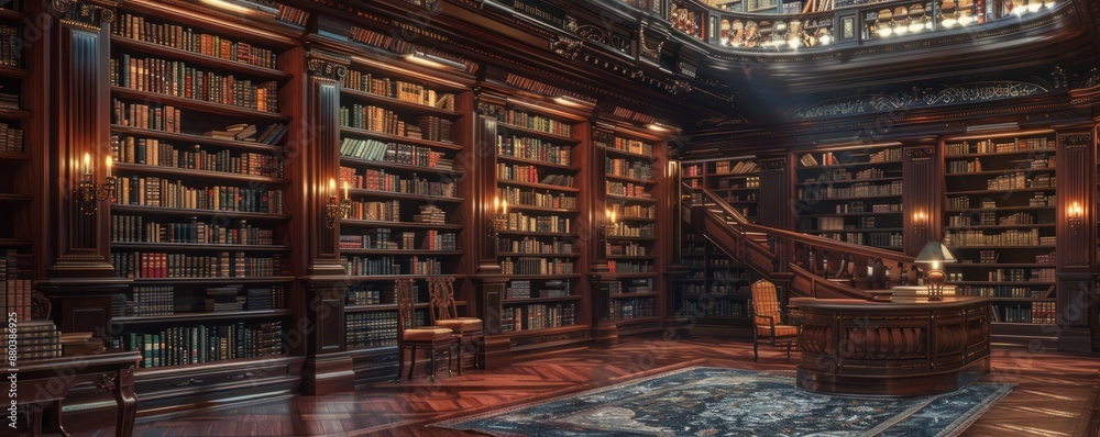 Timeless bookstore with shelves filled with antique books, 4K hyperrealistic photo Timeless bookstore with shelves filled with antique books, 4K hyperrealistic photo