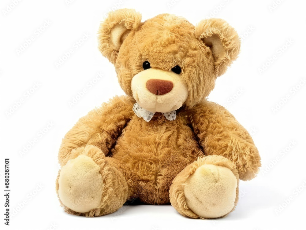 Cuddly Teddy Bear on White Background Cuddly Teddy Bear on White Background