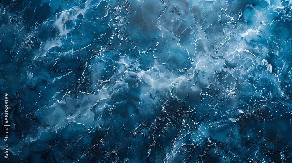 Abstract ocean-inspired artwork with swirling blue and white patterns. Abstract ocean-inspired artwork with swirling blue and white patterns.