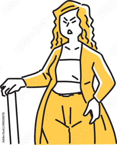 特攻服で気合の入った女性