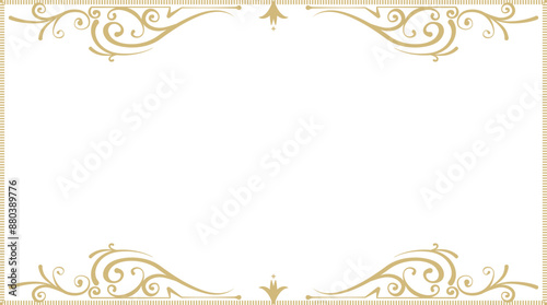 ゴールドエレガントフレーム素材