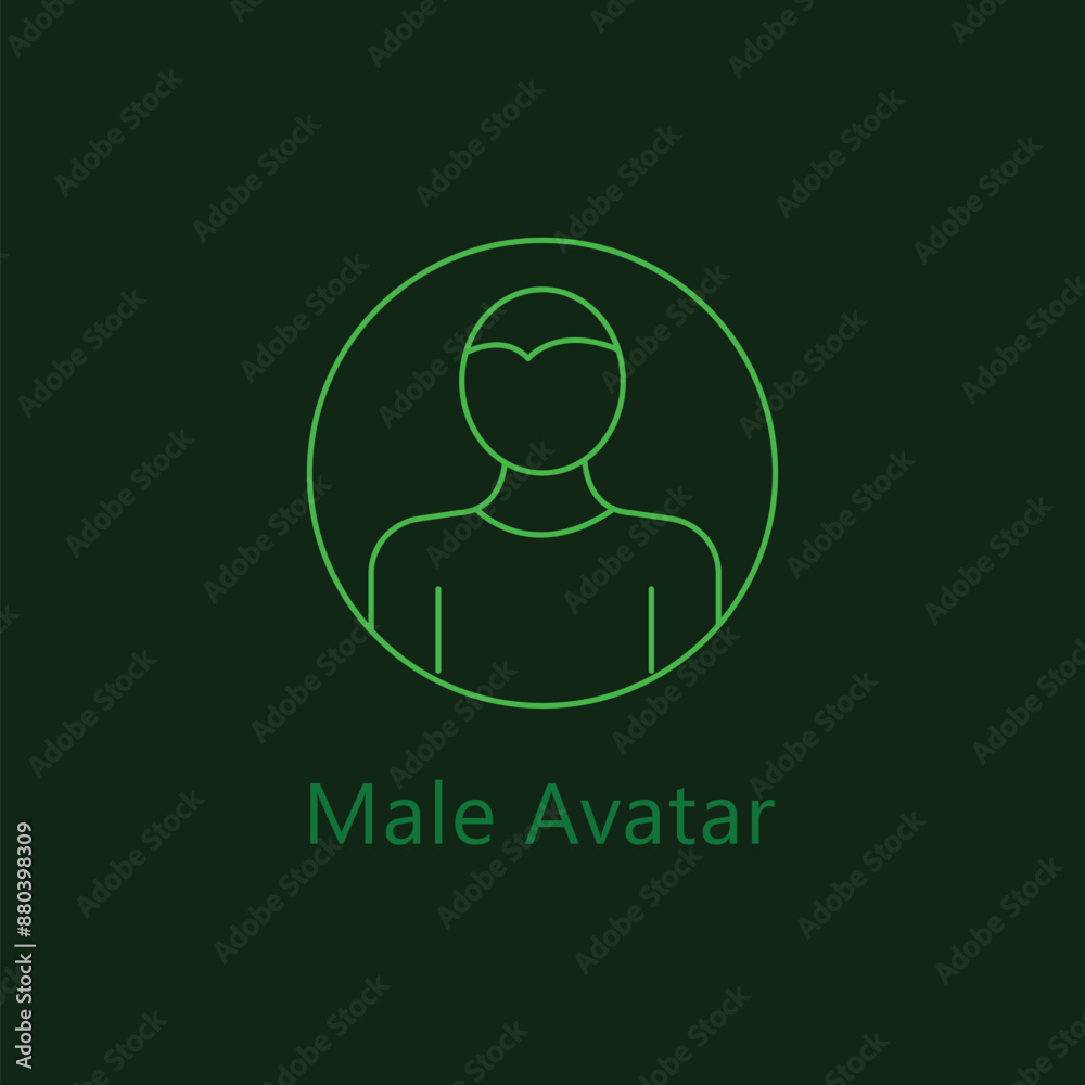 Male Avatar Icon: Male Profile Picture, Male User Icon, Male Character Icon, Male Avatar Vector with editable stroke. Male Avatar Icon: Male Profile Picture, Male User Icon, Male Character Icon, Male Avatar Vector with editable stroke.