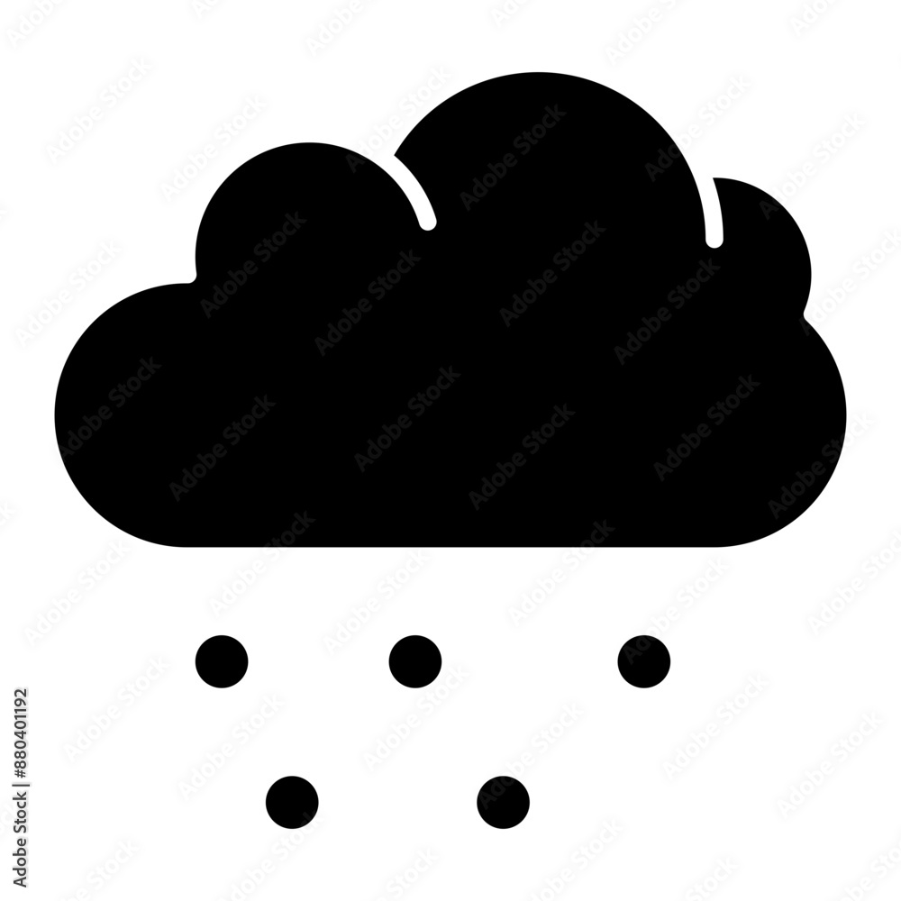 Vector Icon Cloud, rain, weather, day, water Vector Icon Cloud, rain, weather, day, water
