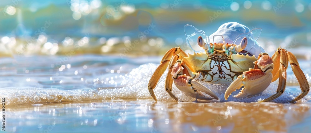 Playful Summer Crab Beach Playful Summer Crab Beach