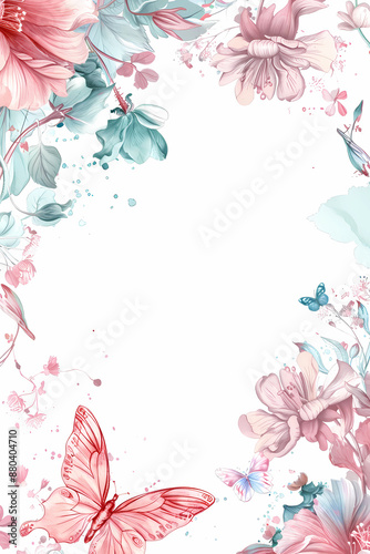 Fairy Girls Birthday card Illustration, generated ai