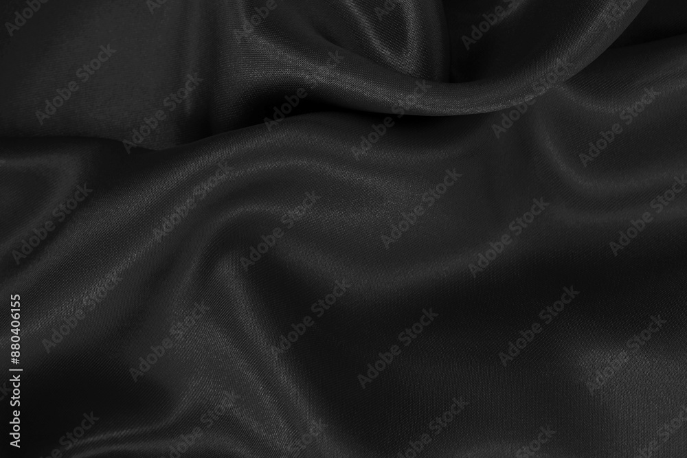 Black fabric cloth texture for background and design art work, beautiful crumpled pattern of silk or linen. Black fabric cloth texture for background and design art work, beautiful crumpled pattern of silk or linen.