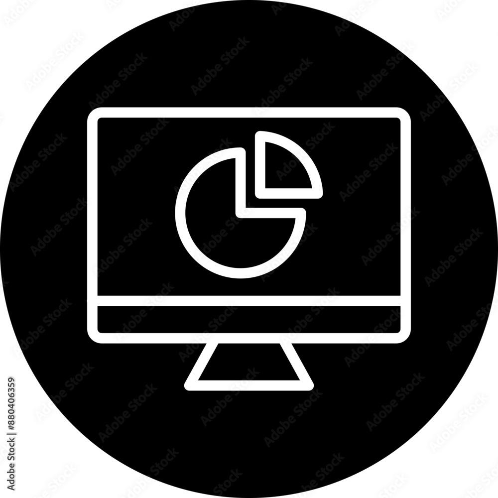Pie Chart Vector Line White Circle Black Pie Chart Vector Line White Circle Black