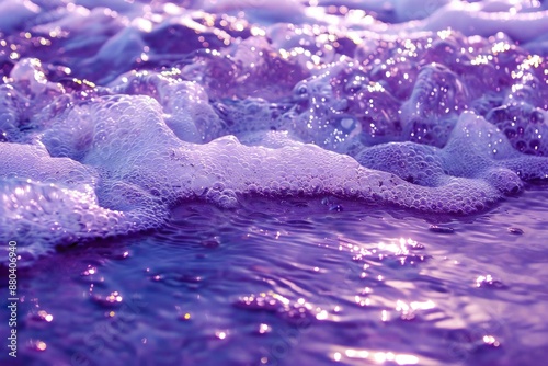 Purple sea foam background Generative Ai