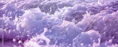 Purple sea foam background Generative Ai