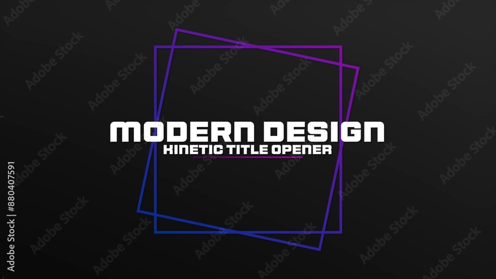 Modern Dark Animated Title Intro Stock Template | Adobe Stock