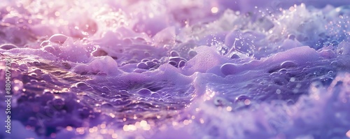 Purple sea foam background Generative Ai