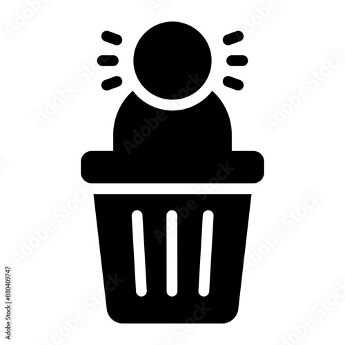 garbage glyph icon