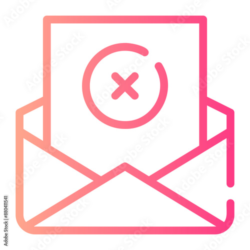 rejection gradient icon