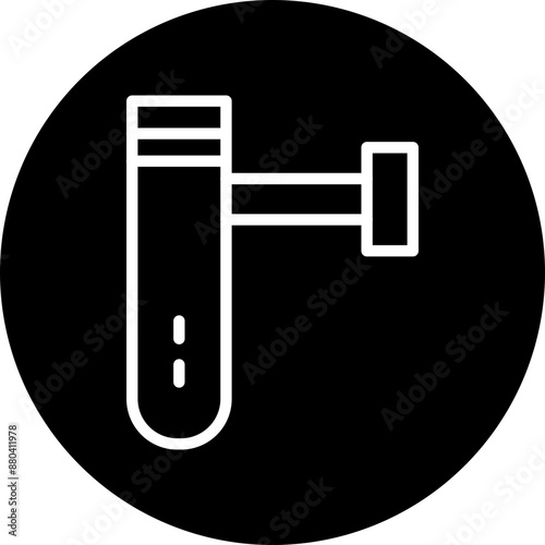 Baton Stick Vector Line White Circle Black