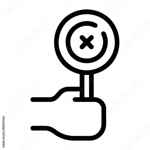 dismissal line icon
