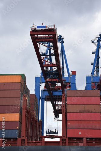 container cargo freight ship in port