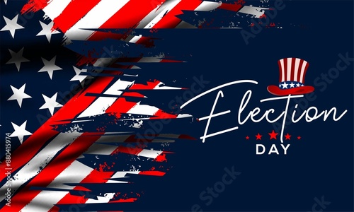 election day in united states. illustration vector photo