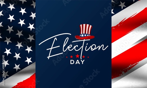 election day in united states. illustration vector photo