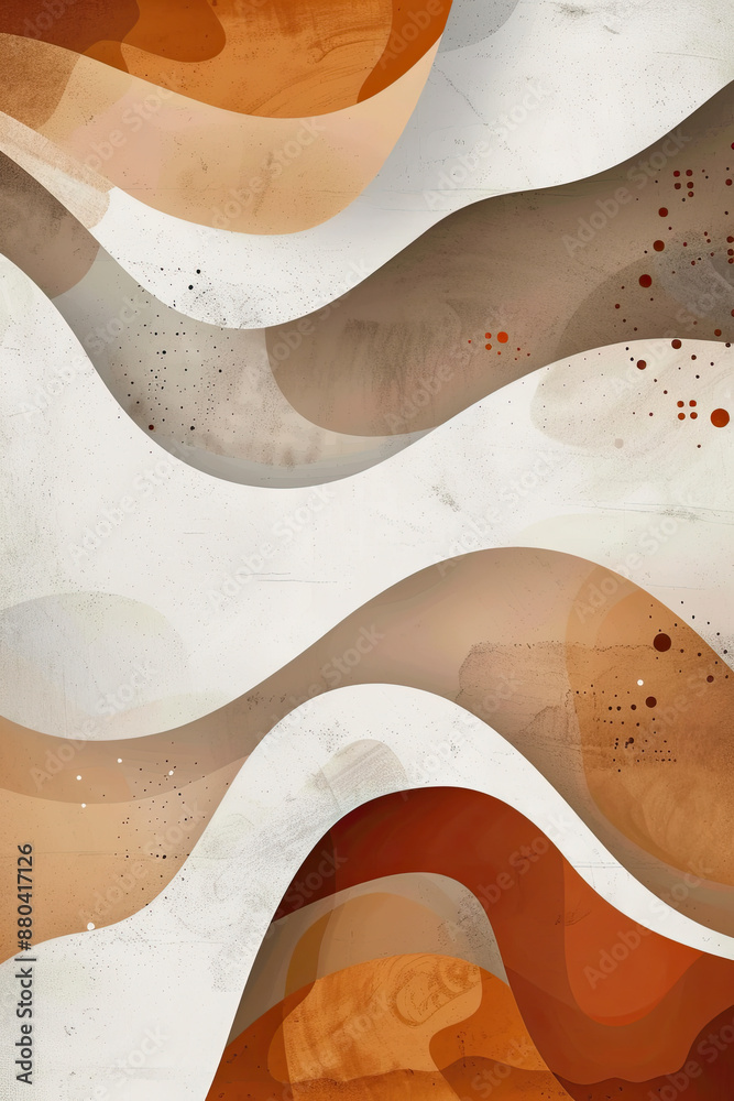 An abstract painting of some rounded lines and shapes An abstract painting of some rounded lines and shapes