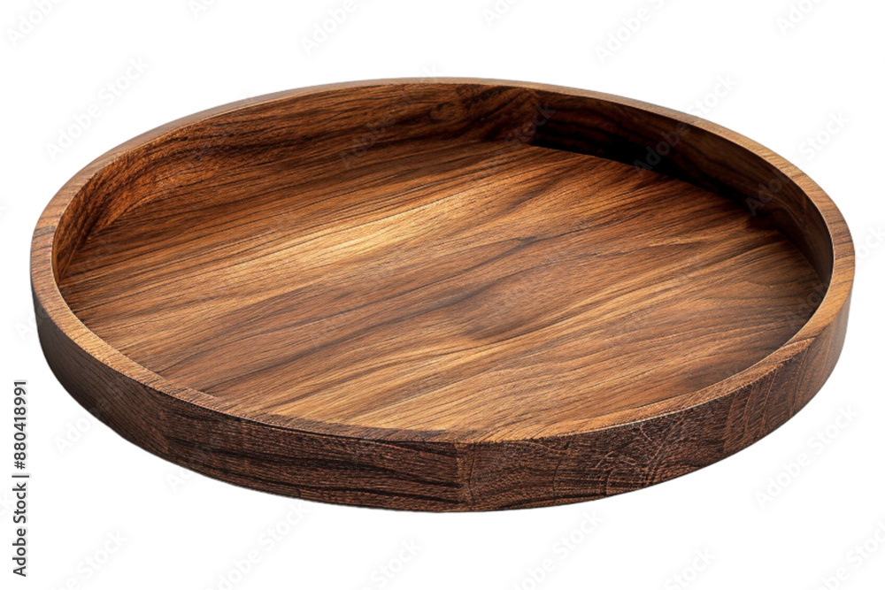 Wooden tray isolated on transparent background Wooden tray isolated on transparent background