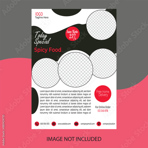 A4 size single side flyer design