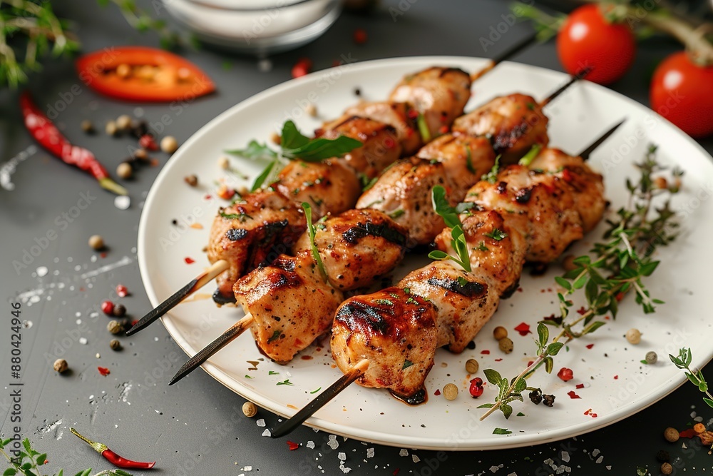 Grilled Chicken Skewers Grilled Chicken Skewers