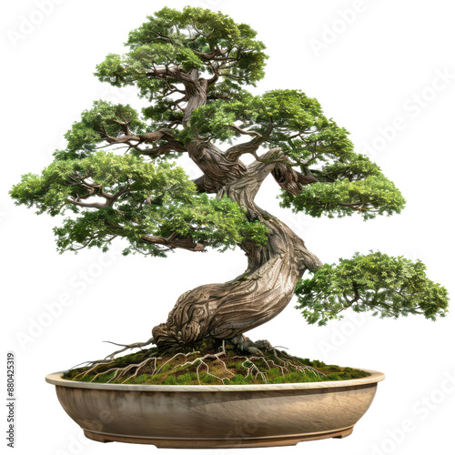 bonsai tree isolated on a transparent background