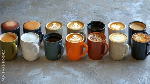 The Assortment of Coffee Mugs photo