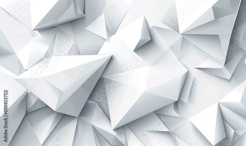 Abstract White Geometric Background