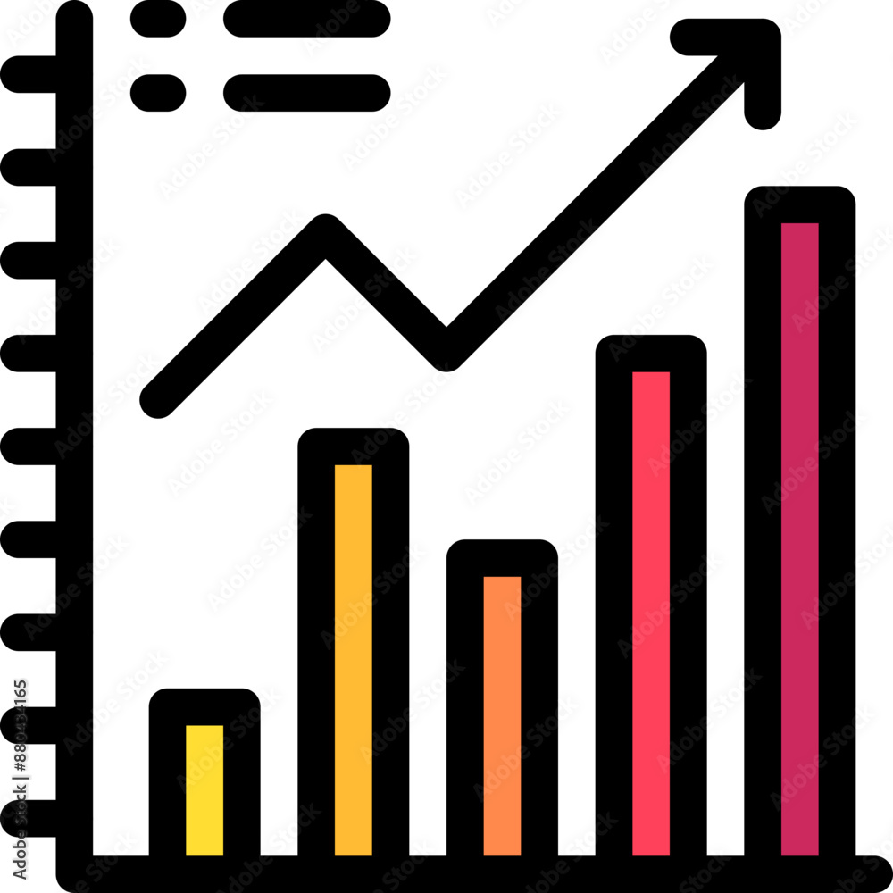 graph, bar chart, analytics, business graph, increase Icon graph, bar chart, analytics, business graph, increase Icon