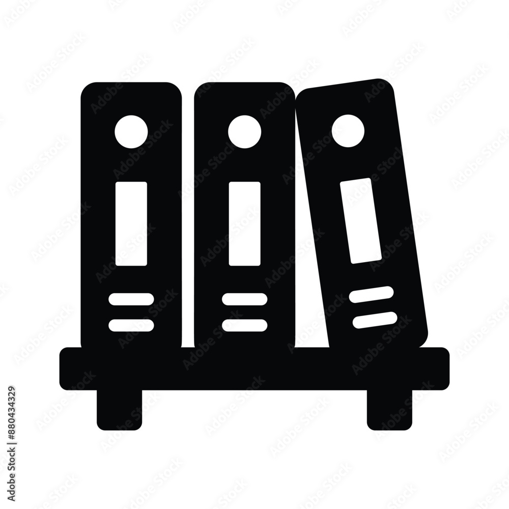 A vectors of files in modern style, trendy icon of binders A vectors of files in modern style, trendy icon of binders