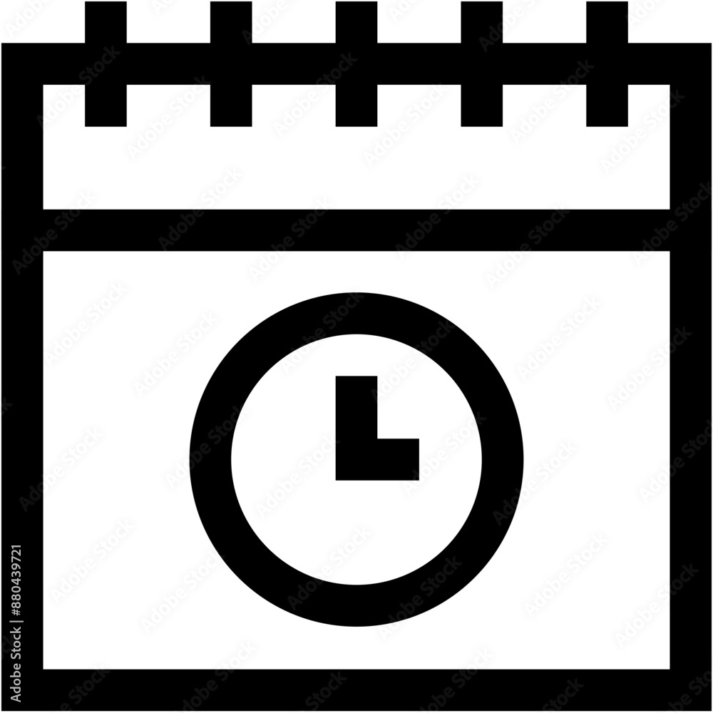 Vector Icon Calendar, schedule, time and date, clock, time Vector Icon Calendar, schedule, time and date, clock, time
