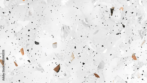 Terrazzo seamless pattern collection. gray marble stone texture background. Modern grey paint limestone texture background in white light seam home wall paper. 