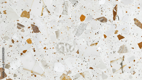 Seamless blue gray granite terrazo flooring texture. White marble texture and background.distressed old textured stained paper design