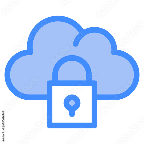 lock, cloud, Cloud Service, networking, information technology Icon