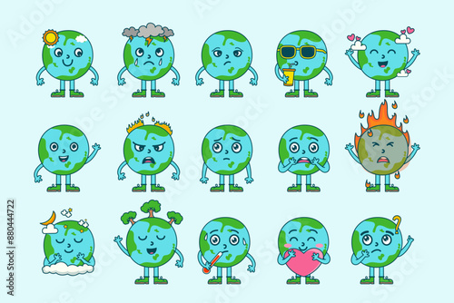 Earth Character Illustration Pack