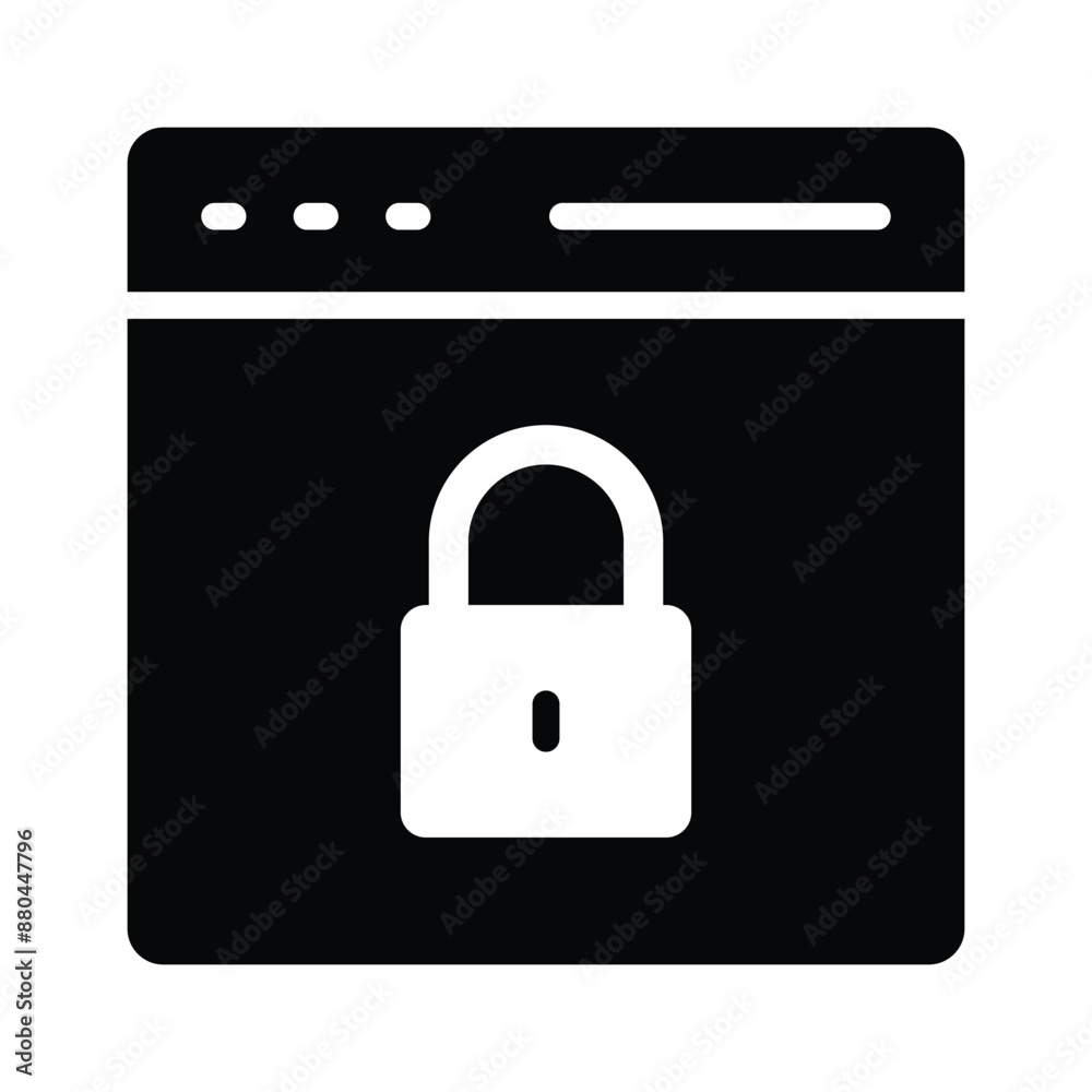 An amazing vector of website security in trendy flat style An amazing vector of website security in trendy flat style