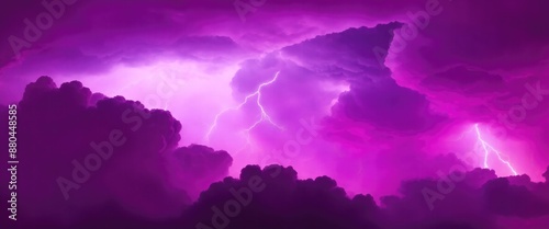 Dark Pink clouds Background. electrical storm in a cloud for an energy concept