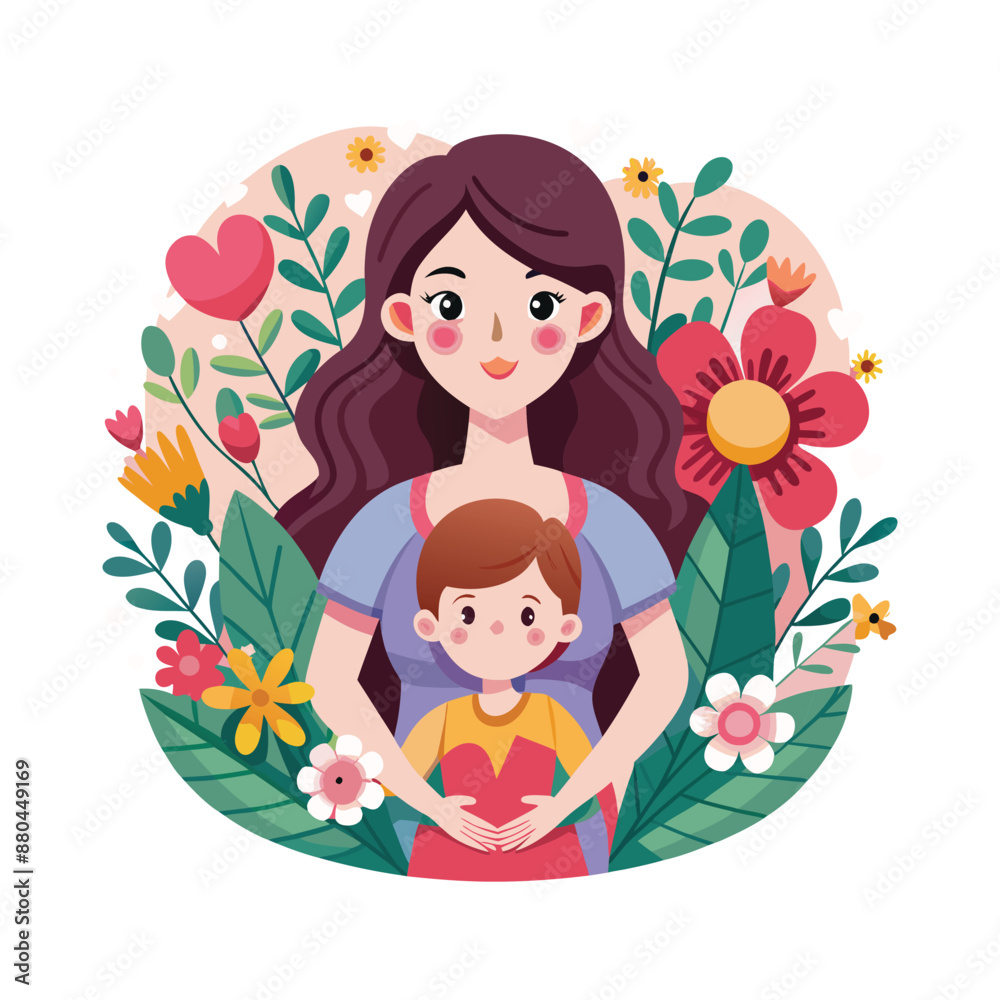 Creative Happy Mother's Day Logo Design Creative Happy Mother's Day Logo Design