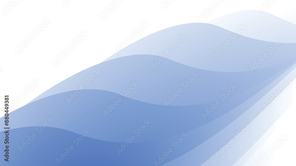 Blue and white gradient abstract background vector image for backdrop or presentation