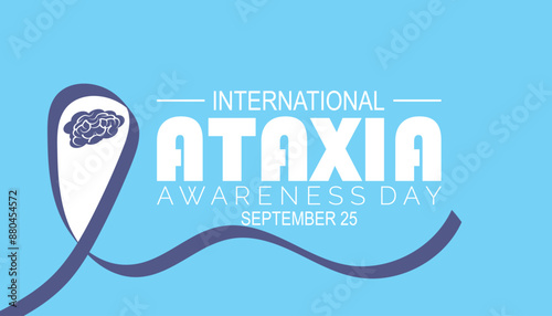international ataxia awareness day is observed every year on September. banner design template Vector illustration background design.
