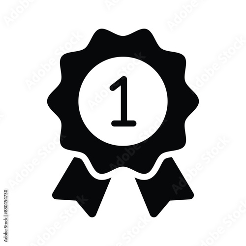 Flat vector of star badge, modern icon of quality badge in editable style