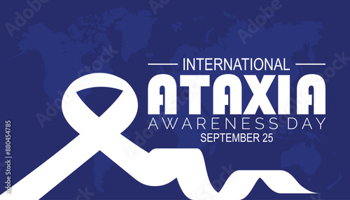 international ataxia awareness day is observed every year on September. banner design template Vector illustration background design.