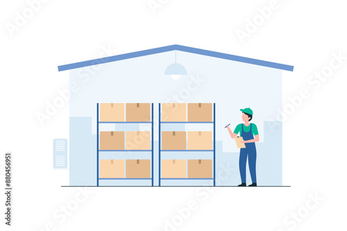 Efficient Inventory Organization by Warehouse Staff.