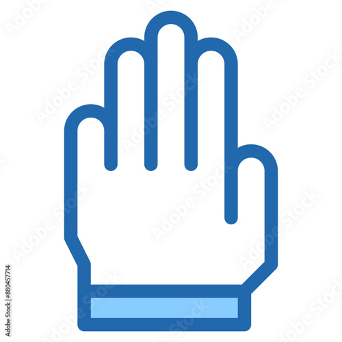 Vector Icon stop, hand, hands and gestures, gestures, sign