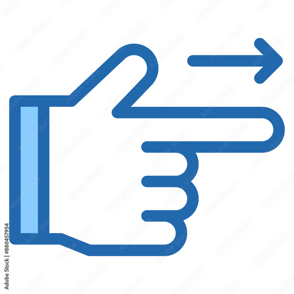 Vector Icon arrow right, hand, hands and gestures, gestures, sign Vector Icon arrow right, hand, hands and gestures, gestures, sign
