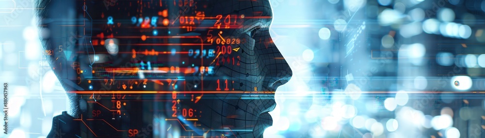 AI analyzing user data to offer personalized financial advice, close up, tailored insights, realistic, double exposure, high-tech office backdrop AI analyzing user data to offer personalized financial advice, close up, tailored insights, realistic, double exposure, high-tech office backdrop