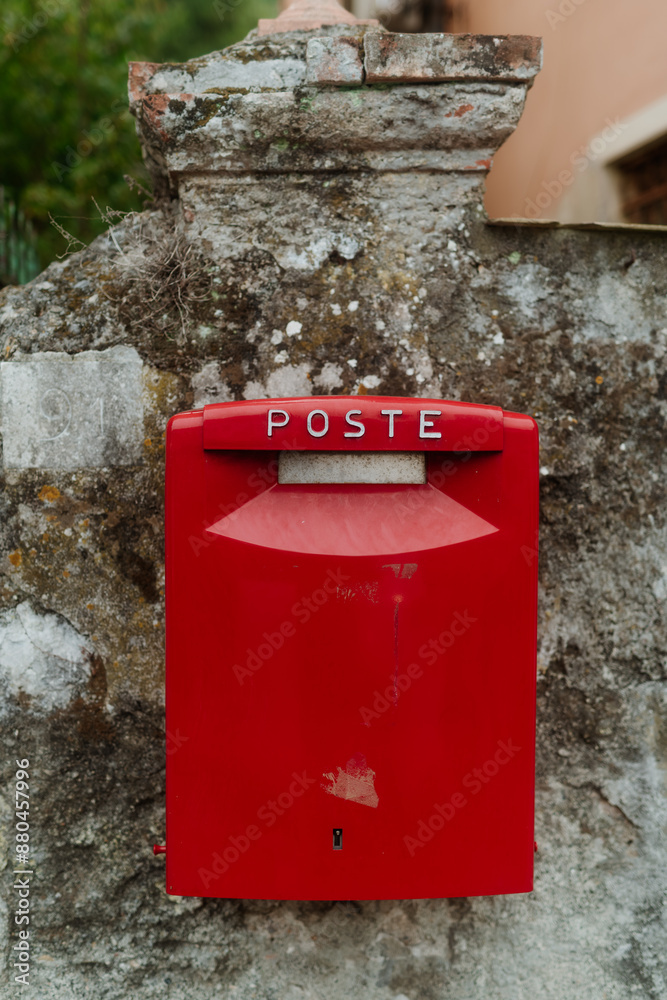 Red Italian Mailbox Red Italian Mailbox
